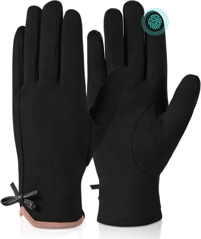 Dames Winterhandschoenen met Touchscreen, Warme Pluche Voering en Fleece Lining, Ideaal voor Koude Dagen