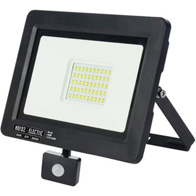 Projecteur LED 50W 4000Lm avec détecteur PIR IP65 blanc