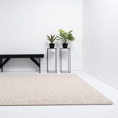 Vloerkleed Xilento Pebble Grey Berber | 140 x 200 cm