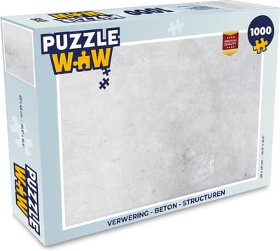 Puzzel Verwering - Beton print - Structuren - Vintage - Industrieel - Grijs - Legpuzzel - Puzzel 1000 stukjes volwassenen
