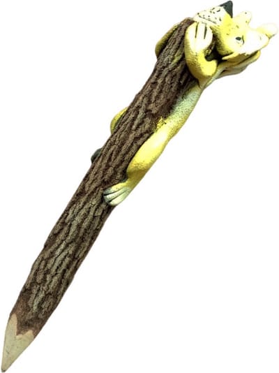 Floz Design potlood met dierenfiguur - potlood tak met schors - bestseller schoencadeau - fairtrade