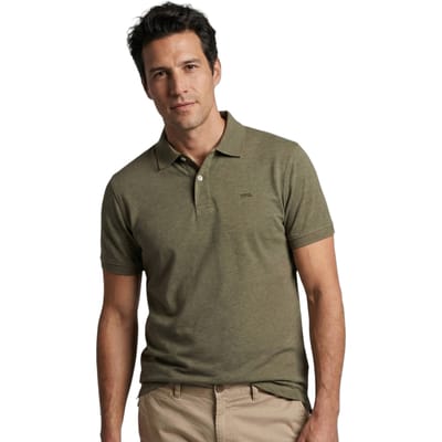 McGregor Melange Jersey Polo Light Olive Size: S | Polo Shirts Outlet | Heren | Bruin