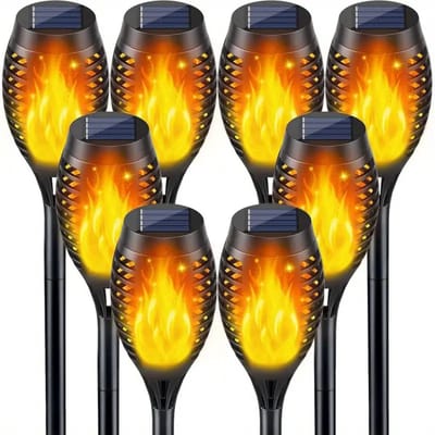 Livano Tuinverlichting - Tuinlampen - Buitenverlichting - Tuin Verlichting - Led Lamp - Licht - Op Zonneenergie - LED - 8 stuks