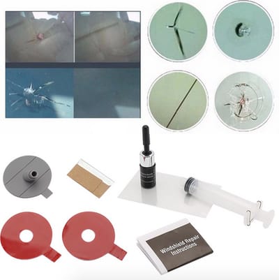 Voorruit reparatie set complete DIY kit om een sterretje te repareren / HaverCo