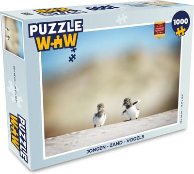 Puzzel Jongen - Zand - Vogels - Legpuzzel - Puzzel 1000 stukjes volwassenen