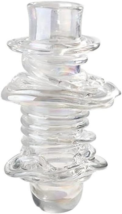 Glazen Vaas - Decoratieve Container - Bloemen Presenteren - Moderne Geometrische Vorm - 19x33 cm - Transparant