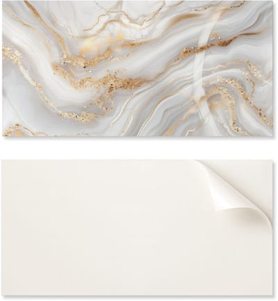 Abstracte golven vinyl vloertegelset met details 10x40x20 cm