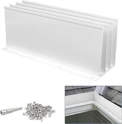 Aluminium Dakgoot Spatschermen voor Vallei en Hoek - 25 cm (Set van 4)