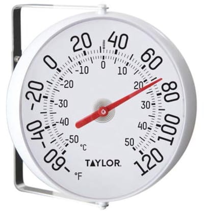 Outdoor Hoge Precisie Thermometer Weerbestendig met 5 1/4 Inch Wijzerplaat