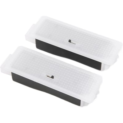 2 pièces Lampe LED de pied de porte de voiture 3 couleurs Assemblage de lampe mat Remplacement pour Série 1 12-19 white