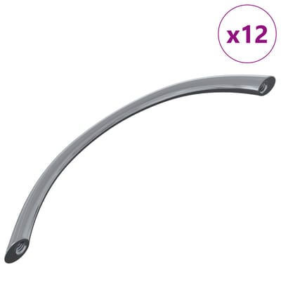 vidaXL - Handvat - 12 - st - Zilver - 107 - x - 3.6 - x - 23 - mm - Roestvrij - staal