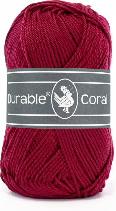 Durable Coral - 222 bordeaux - Gemerceriseerd Katoen Garen