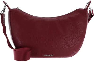 MANDARINA DUCK Leren schoudertas Mellow Leather Hobo Bag Grape donkerrood