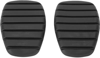 Pedaalrubber Set - Rem en Koppelingspedaal - Veilig Rijden - Antislip Oppervlak - 9x7x3 cm - Zwart