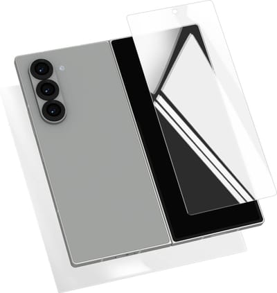 iMak, Beschermende Folie Geschikt voor Samsung Galaxy Z Fold 6 Interne Externe Schermbeveiliging, Transparant