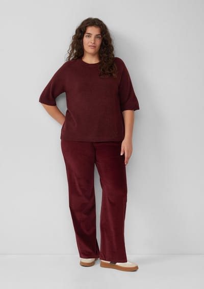s.Oliver - female - 5-pocket corduroy broek van stretchmateriaal