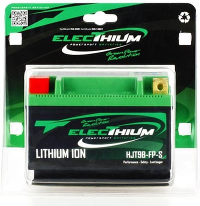 Lithium-elektrolytbatterij voor Yamaha 400 YP Majesty ABS-scooter 2007-2014 YT9B-BS / HJT9B-FP-S / 12,8 V 3 Ah nieuw