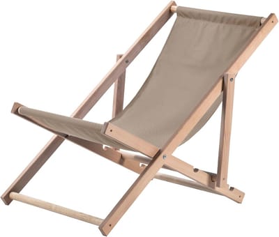 Houten Ligstoel en Zonnebed voor Strand en Tuin tot 120 kg - Opvouwbare Klapstoel