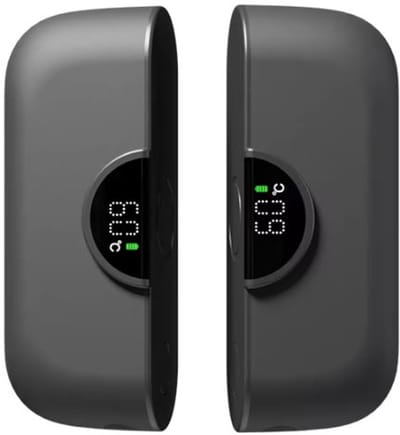 Maxium Handverwarmer Zwart - Elektrische Handwarmers (45-60 C°) - 2in1 (6000mAh) - Heatbank - USB-C - Stijlvol & Innovatief Design - Nooit meer koude handen - Elektrische Handwarmer - Outdoor - Wintersport - winter gadget - 4 standen