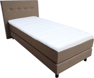 Slaaploods.nl Dana - Boxspring inclusief matras - 80x200 cm - Beige