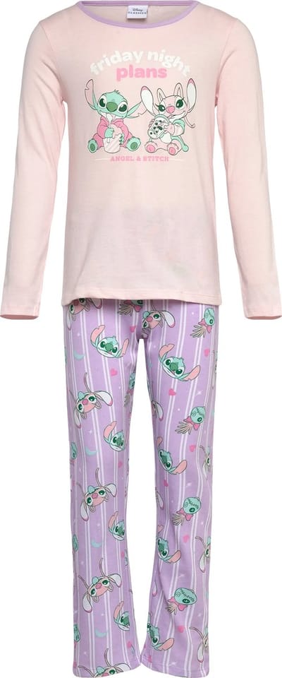 Lilo en Stitch pyjama - Maat 98 - Roze - Meisjespyjama - 100% katoen