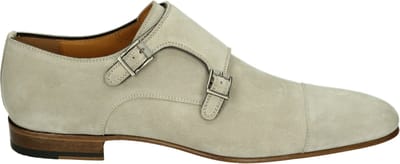 Magnanni - 15330 - GespschoenenNette herenschoenenHeren veterschoen - Kleur: Wit/beige - Maat: 43