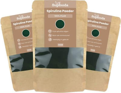 Spirulina Poeder 100% Puur - 600gram – Spirulina is Rijk aan Eiwitten en Natuurlijke Voedingsstoffen