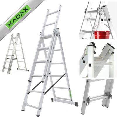 Vouwladder met 3 Treden - Aluminium - Tot 150 kg