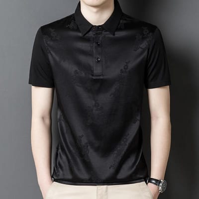 Zomer Mannen T-shirt Middelbare Leeftijd Nieuw Effen Kleur Korte Mouw Zoom Trendy XXXL