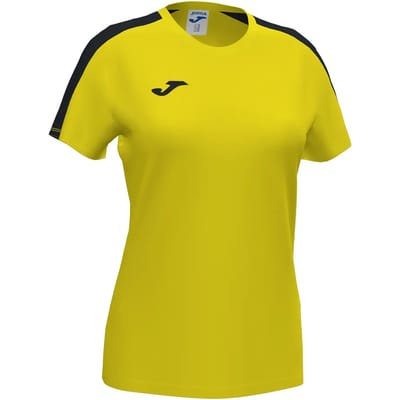 Joma Academy III Shirt Korte Mouw Dames - Geel / Zwart | Maat: M