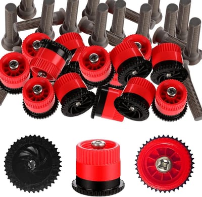 Verstelbare Sproeikoppen - Pop-up Sproeiers - Gazon Irrigatie - 0-360 Graden Patroon - 3 Meter Straal - Rood