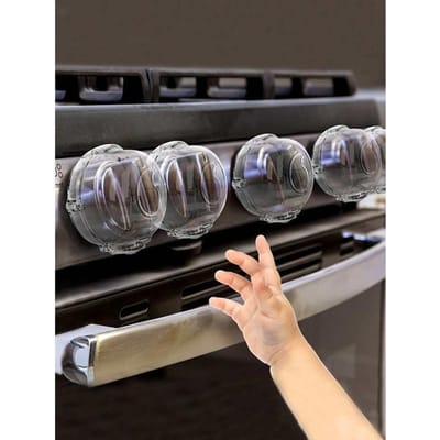 Doorzichtig Hittebestendig Kindveilige Kookplaat Knophoezen one-size schoon
