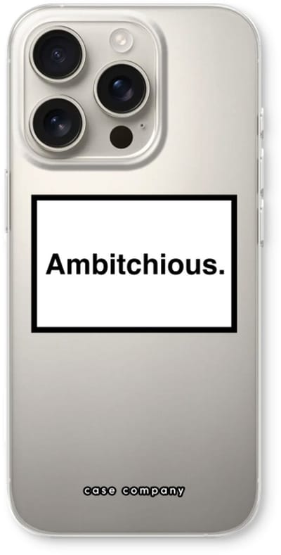 Case Company® - Hoesje geschikt voor iPhone 16 Pro hoesje - Ambitchious - Soft Cover Telefoonhoesje - Bescherming aan alle Kanten en Schermrand