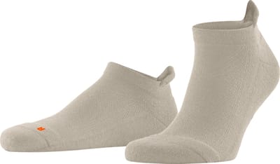 FALKE Cool Kick kort eenkleurig functioneel materiaal sneakersokken enkelsokken unisex beige - maat 44-45