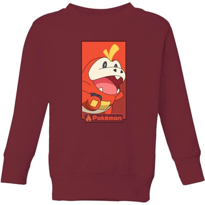 Pokémon Fuecoco Kids' Sweatshirt - Burgundy - 134/140 (9-10 jaar) - Burgundy
