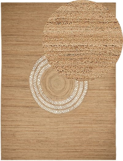 BOGAZOREN - Vloerkleed - Beige - 300 x 400 cm - Jute