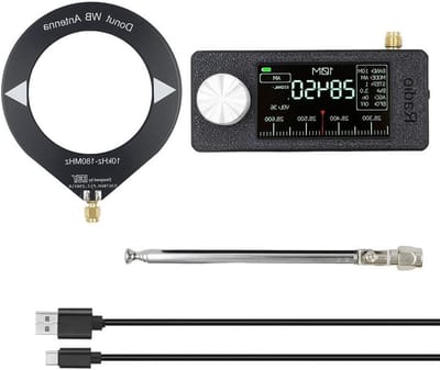 Zakradio SI4732 - Draagbare Radio DAB - Luisteren naar Muziek - Volledige Band Ontvangst - 19 inch Scherm - Zwart