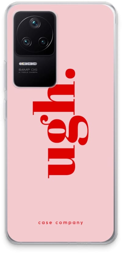 Case Company® - Hoesje geschikt voor Xiaomi Poco F4 hoesje - Ugh - Soft Cover Telefoonhoesje - Bescherming aan alle Kanten en Schermrand