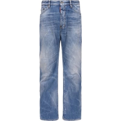 Dsquared2 Clean Baby Blue Wash London Bro Jeans