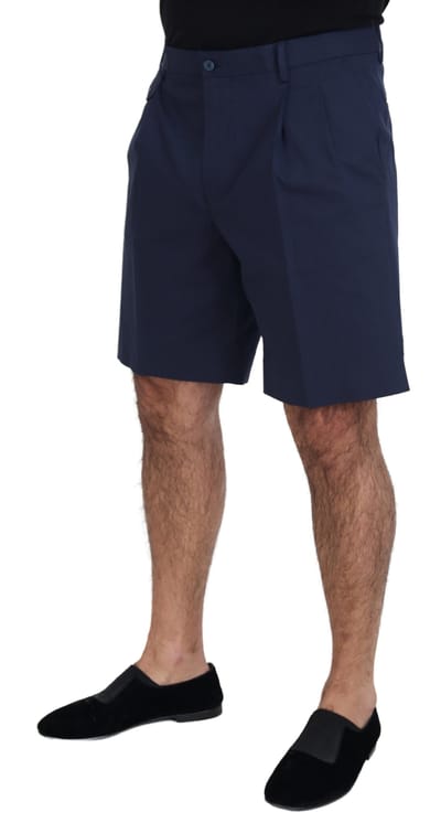Plissé Korte Broek Midlengte