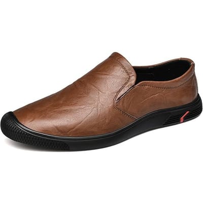 Chaussures Décontractées pour Hommes Business Formel Mocassins à Enfiler pour Hommes Mocassins Décontractés en Cuir Nouveaux Chaussures de Conduite 42 marron