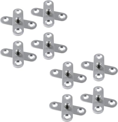 8 Stuks - Deurscharnier - Binnendeurscharnieren - Scharnier-Gemakkelijk te plaatsen deurscharnieren - Meubelscharnier - RVS - Keukenkast scharnieren - 56*16MM - zilver