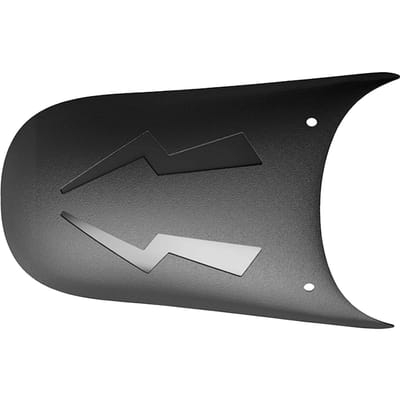 Garde-boue avant de moto en plastique Excellente résistance à la traction Motif unique Bavettes de moto A C black
