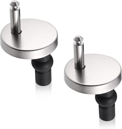 Toiletbril Schroeven - Universele Bevestiging - Toilet Reparatie - Roestvrij Staal - 4.5 x 0.8 cm - Zilver Zwart