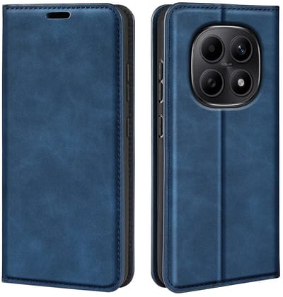 MobyDefend Hoesje - Geschikt voor Xiaomi Redmi Note 15 4G - Luxe Wallet Bookcase (Magnetische Sluiting) - Blauw