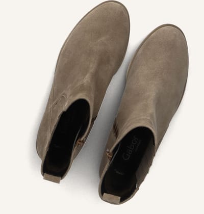 Gabor 022 Enkellaarsjes - Enkelboots met rits - Dames - Beige - Maat 36