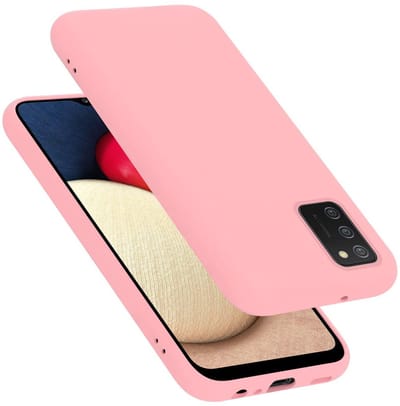 Cadorabo Hoesje geschikt voor Samsung Galaxy A02s in LIQUID ROZE - Beschermhoes gemaakt van flexibel TPU silicone Case Cover