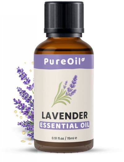 PureOil – Lavendel Etherische Olie – 15ml – 100% Puur, Natuurlijk & Vegan – Lavendelolie Voor Huid | Gezicht | Scalp | Diffuser | Aromatherapie