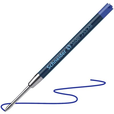 Schneider balpenvulling - Slider 755 Jumbo - penpunt XB - blauw - S-175503
