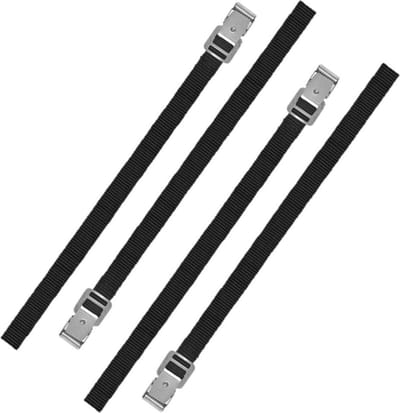 Proplus caravan/camper fietsen spanbanden/sjorbanden/bindriemen - 4x stuks - 75 cm - Auto/caravan/camper fiets accessoires